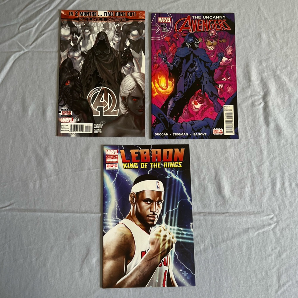 Marvel Comic Book Trio